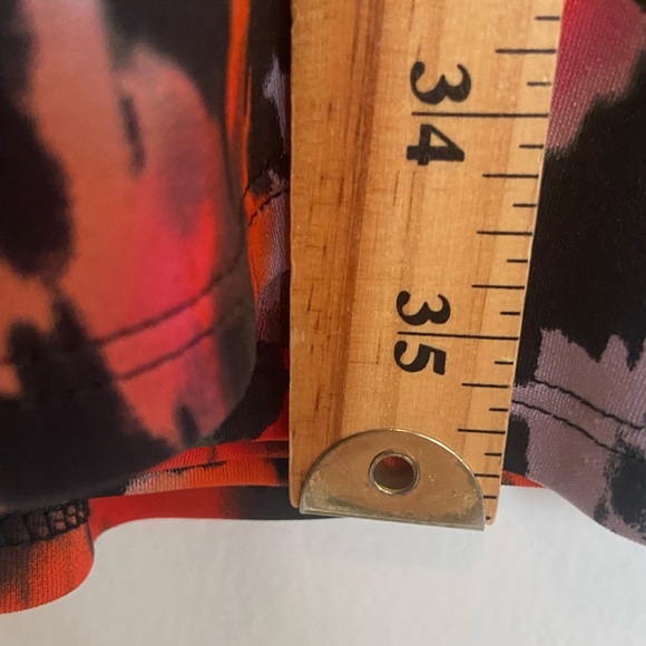 Betsey Johnson Fit & Flare Midi Dress Sz 10 Pink Black Multicolor Curvy Stretch - Picture 8 of 11